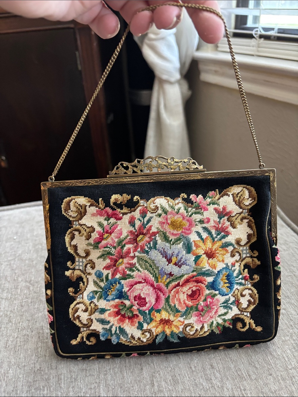 Vintage JB & Co Vienna Handwork Embroidered Bag